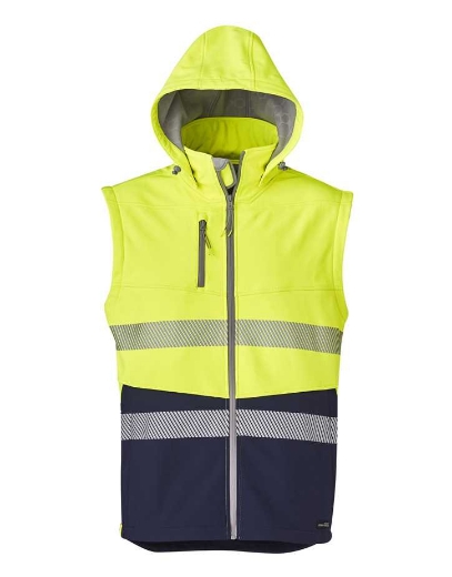 Picture of Syzmik, Unisex Streetworx 2 in 1 Stretch Softshell Taped Jacket